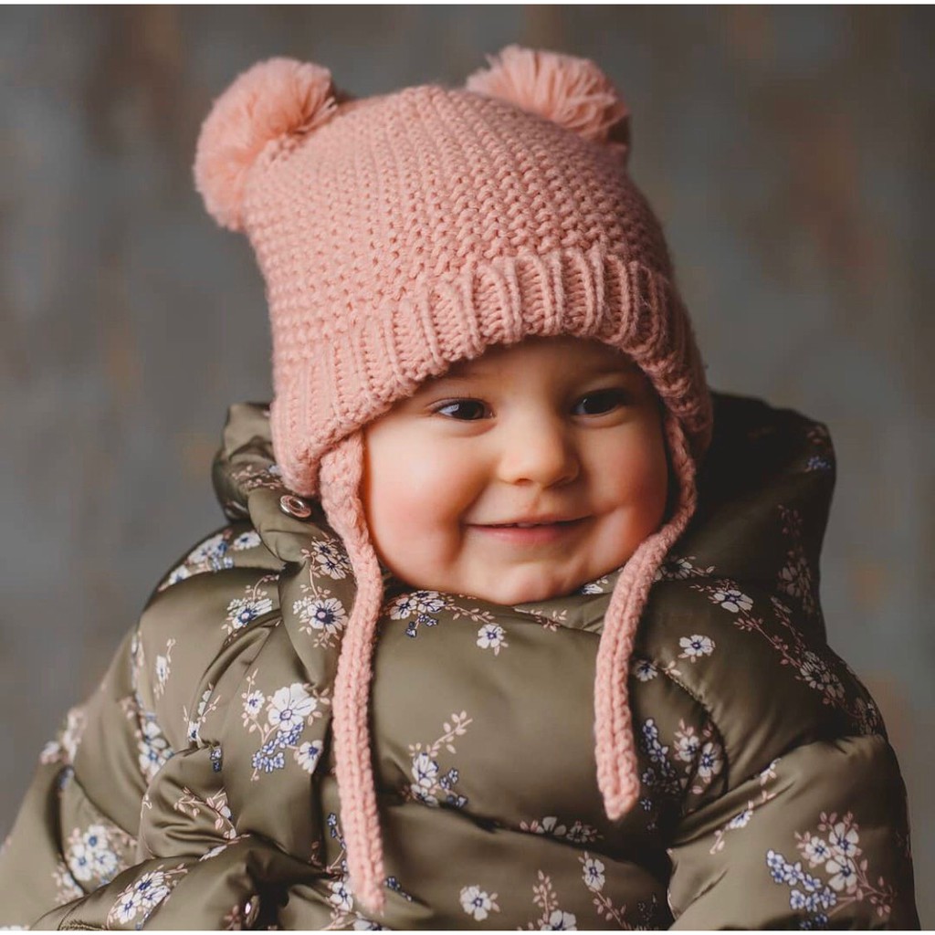 Set mũ khăn len Zara cho bé