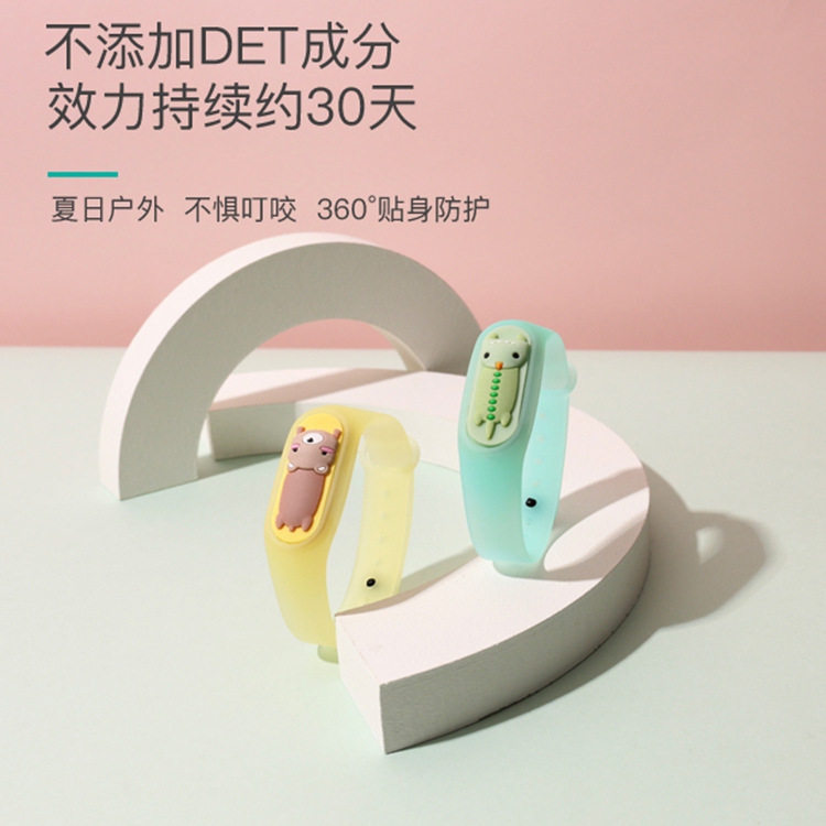 Vòng đeo tay silicone tinh dầu thảo mộc chống muỗi không độc hại tiện lợi