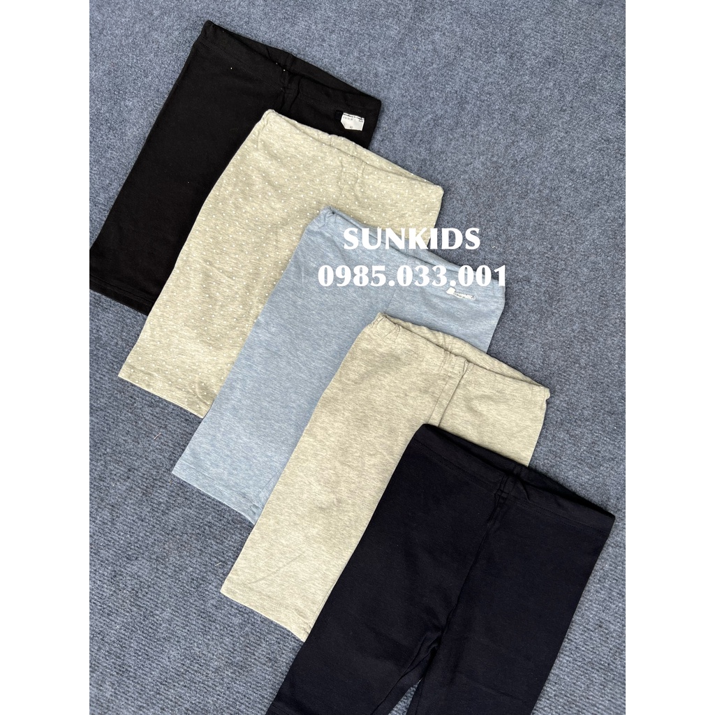 Quần legging đùi bé gái chất cotton hàng xuất Hàn