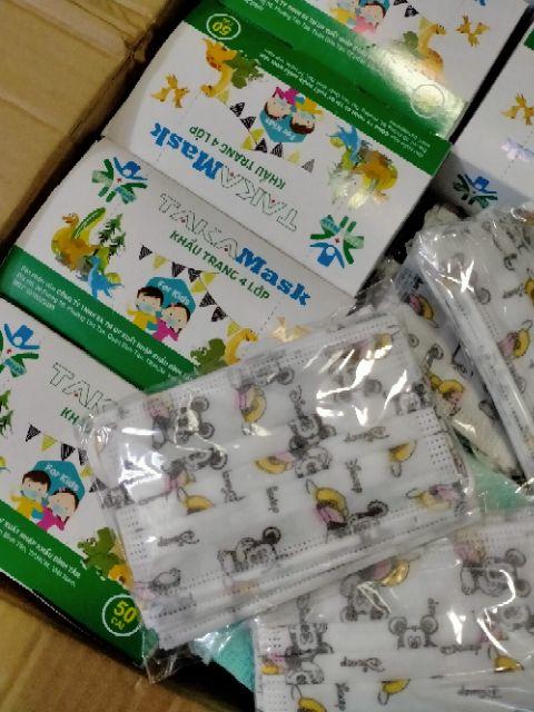 Khau trang y te 4 lop cho be