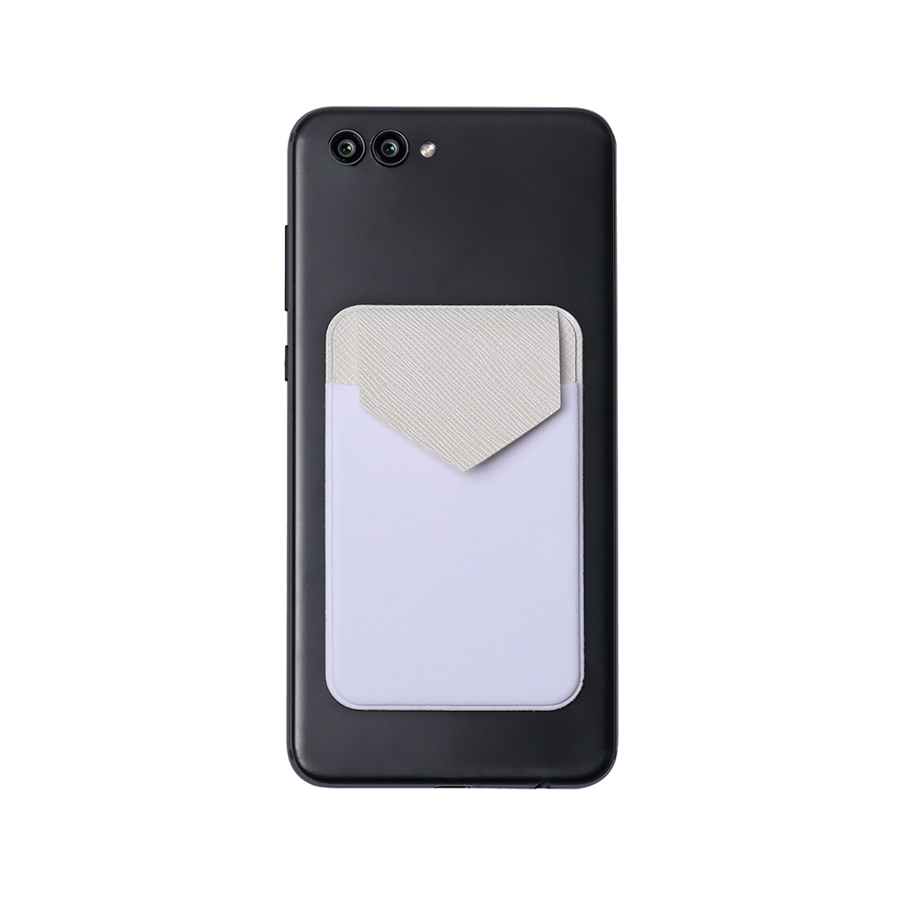 MAYSHOW Elastic  Solid Fashion Universal Leather Phone Card Holder