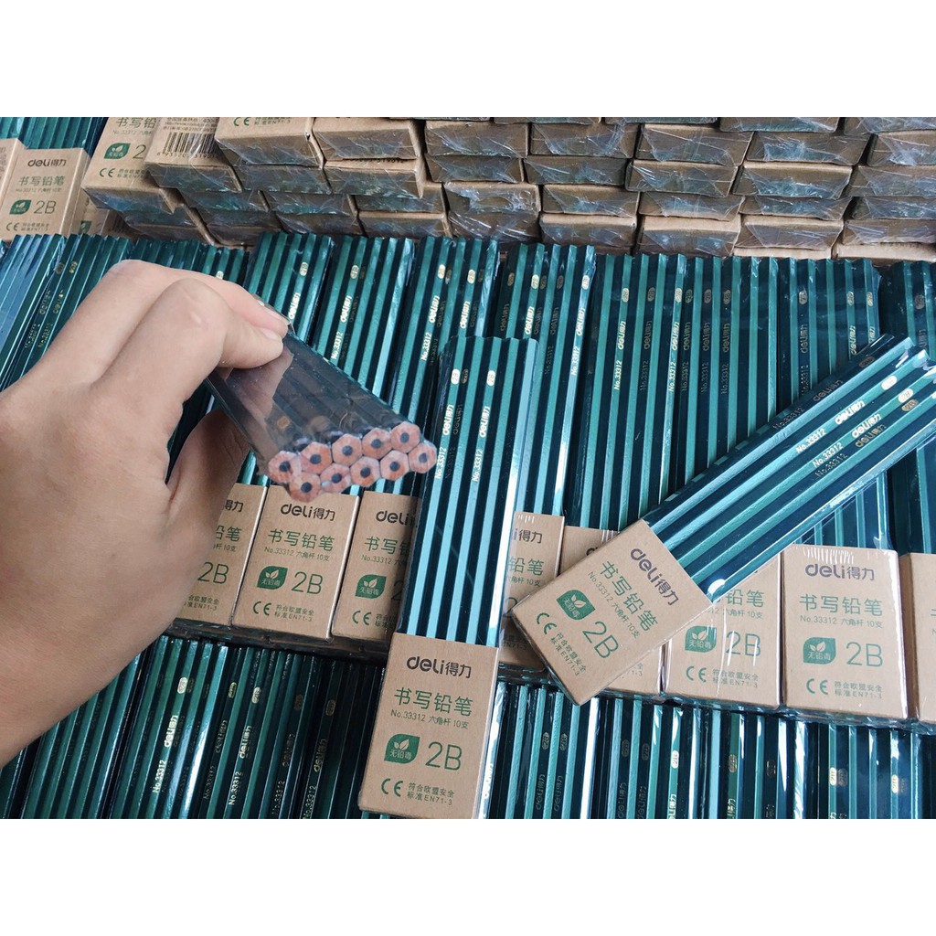 COMBO 30 CHIẾC BÚT CHÌ DELI 2B /HB CHÍNH HÃNG