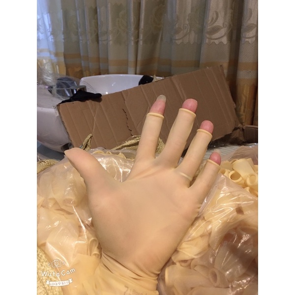 Găng tay xỏ ngón gội đầu, găng tay siêu dai dùng trong salon