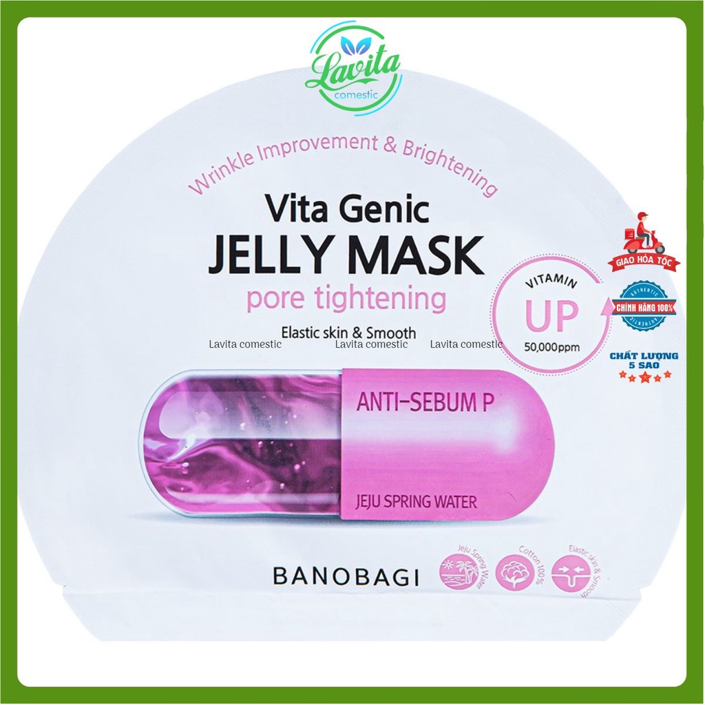 Mặt nạ giấy Vita Genic Banobagi Jelly Mask (10 miếng)