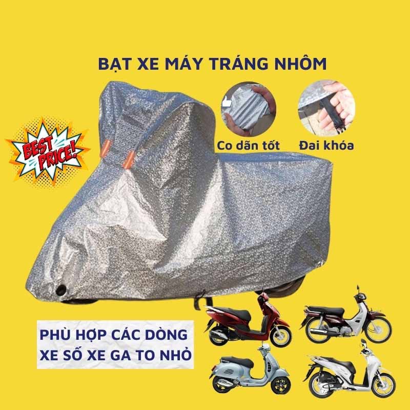 Sale FreeShip Bạt phủ xe máy tráng nhôm 3D