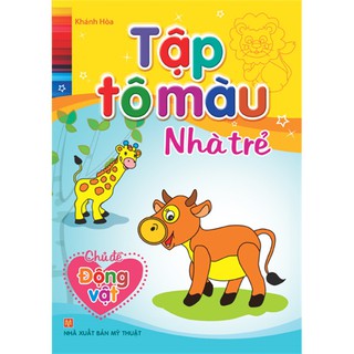 Sách - Tập tô màu Nhà trẻ - Chủ đề Động vật