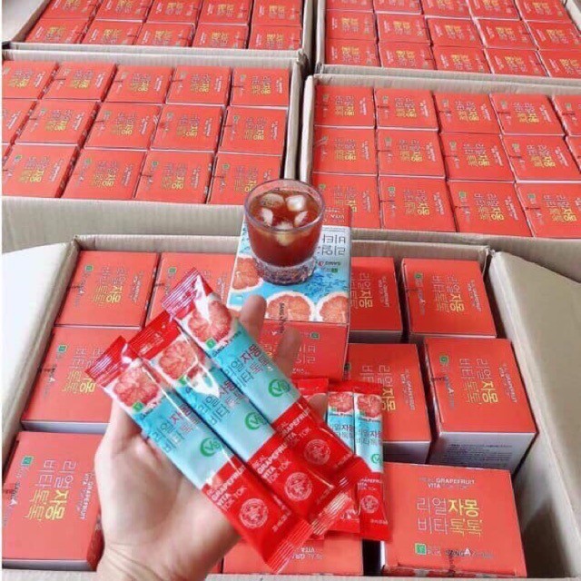 [Hộp 30 gói] Trà bưởi giảm cân đẹp da Sanga Hàn Quốc | Thế Giới Skin Care
