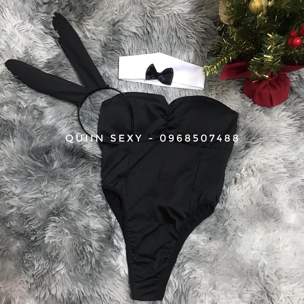 Cosplay Thỏ Bunny, Bodysuit Thỏ Bunny Đen Sexy CL020 | BigBuy360 - bigbuy360.vn