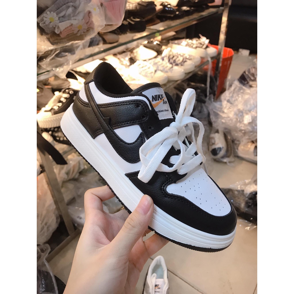 Giày sneaker thể thao NlKE Jordan cổ thấp Đen
