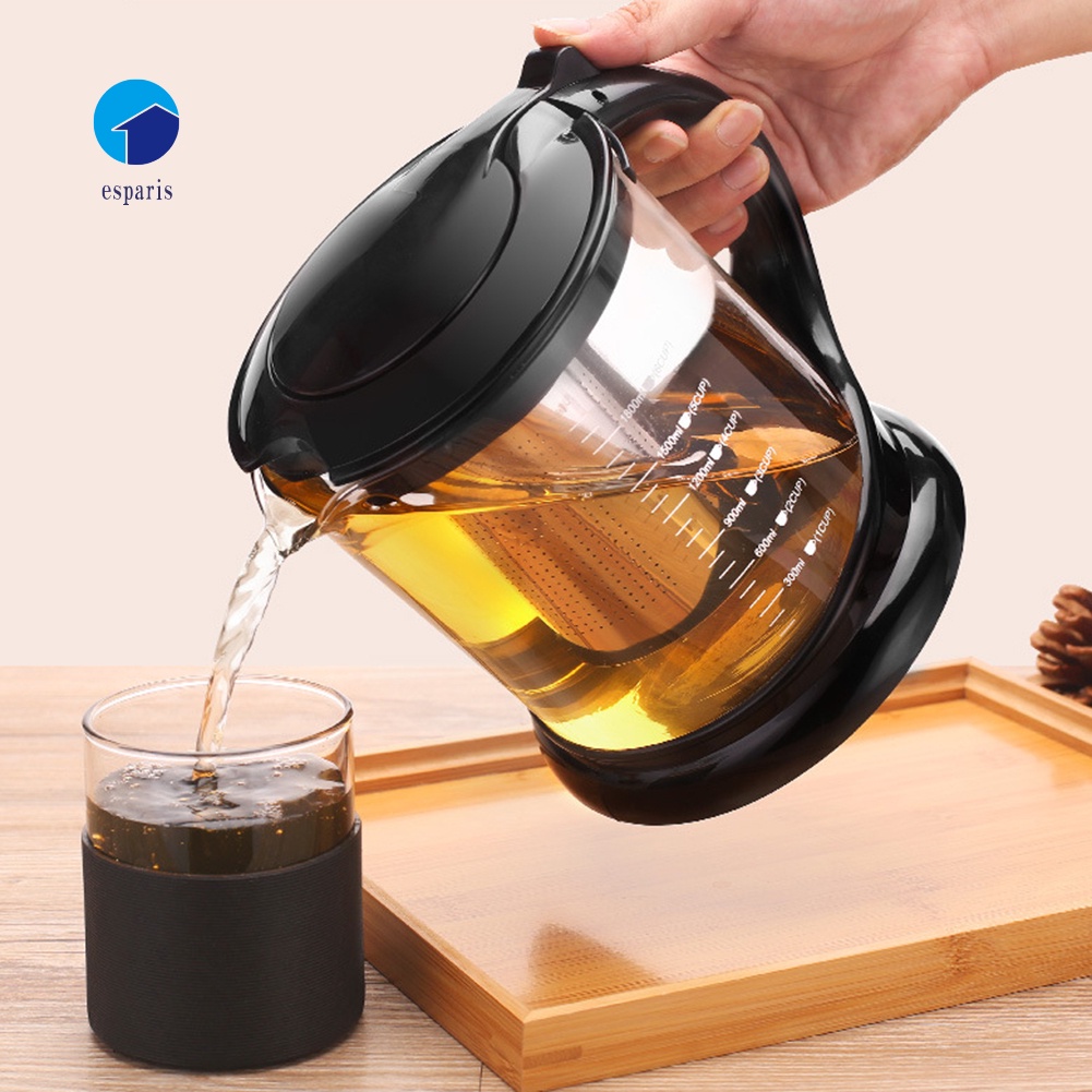 Bình pha trà thủy tinh chịu nhiệt dung tích 1000 / 1800ml