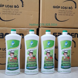 Combo 4 chai Sagren - nước rửa rau củ quả, thực phẩm tươi sống Sagren