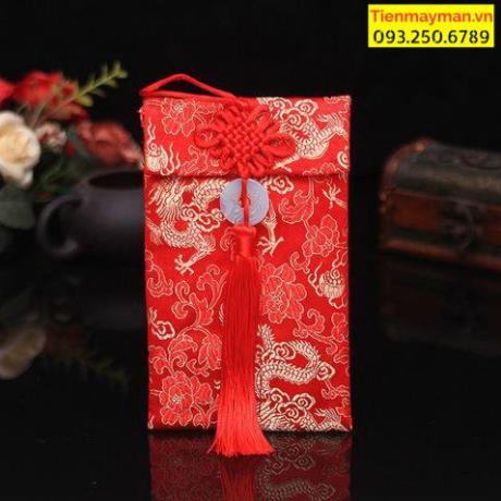 [ Giá sỉ ] Bao Lì Xì Vải Gấm Nhiều Hoa Văn Cao cấp