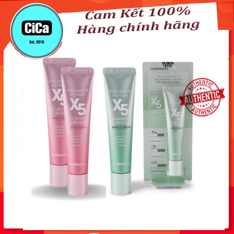 Kem RETINOL Premium peptide X5 (Màu Xanh)-(Màu Hồng)