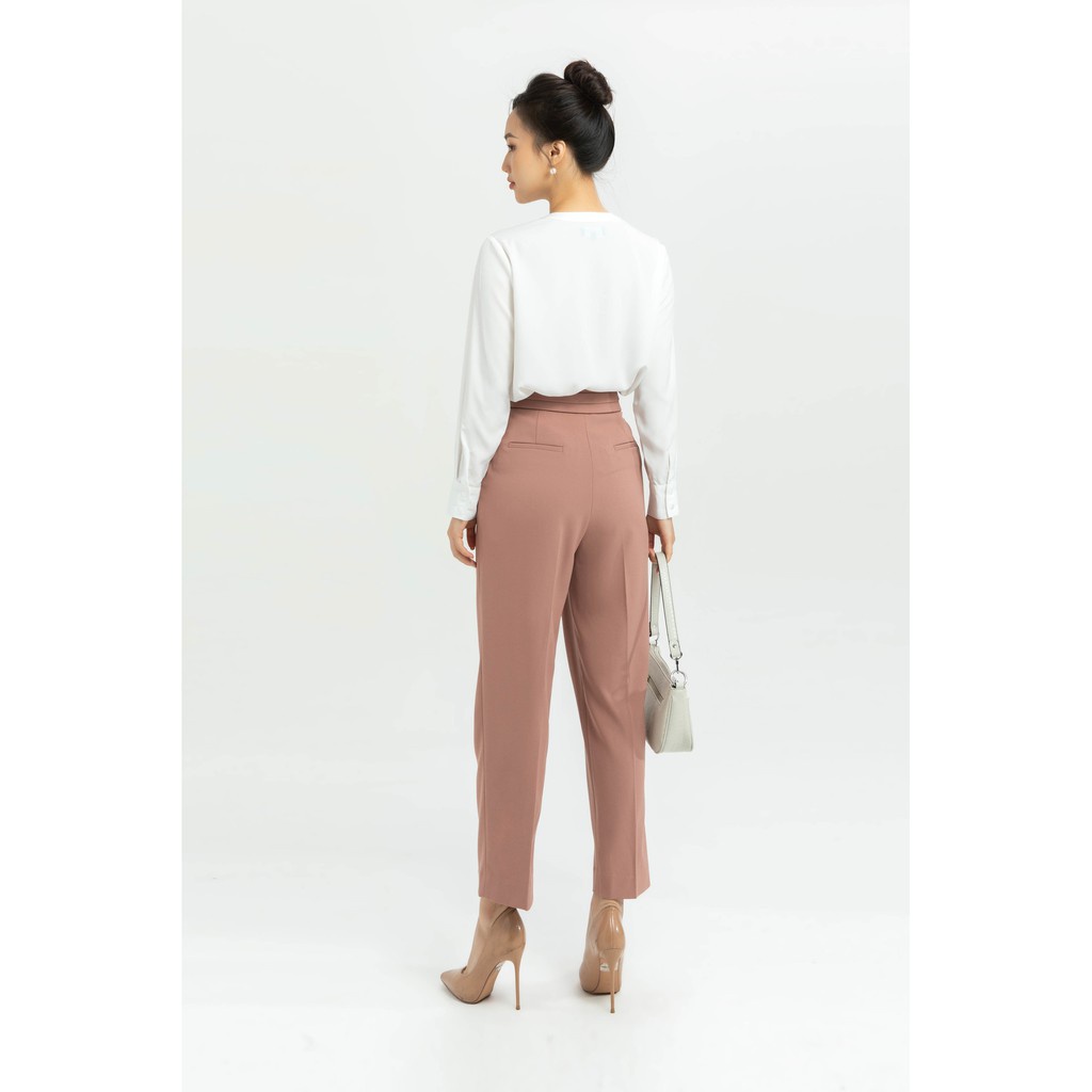 Quần baggy cạp xếp nếp nữ IVY moda MS 22M5773