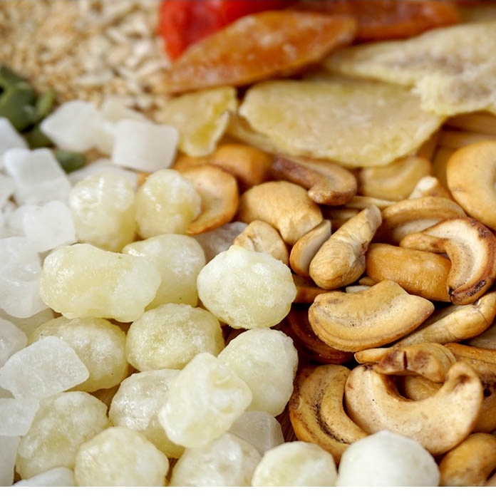 sét nguyên liệu làm nhân bánh Trung thu loại 1kg thật dễ dàng, đầy đủ, làm được 10 chiếc bánh thập cẩm, thơm ngon, combo