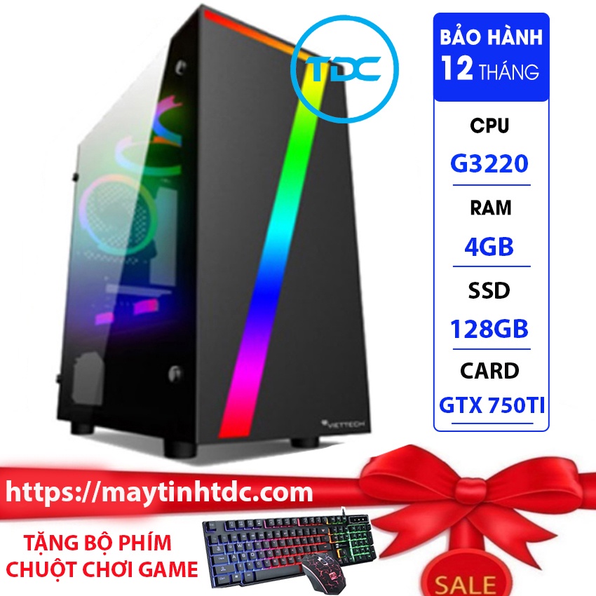 Máy Tính Chơi Game MAX PC GAMING X7 CPU G3220 Ram 4GB SSD 128GB GTX 750TI Chơi PUBG,LOL,CF,Fifa4,Đế chế+Qùa Tặng | BigBuy360 - bigbuy360.vn