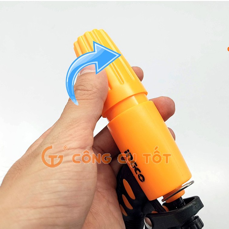 Vòi xịt nước 3 chế độ Ingco HWSG032 tay nhựa TPR mềm