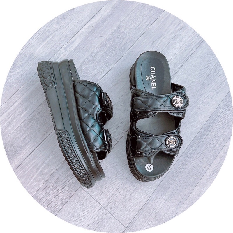 BÁN SỈ-  Dép hai quai bánh mỳ 6cm trẻ trung hàng Quảng Châu có ảnh thật