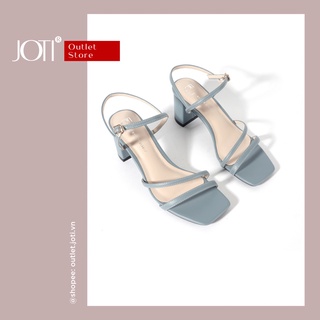 Giày xăng đan nữ joti iris sandals 3304vn5 - mũi vuông quai hậu đế trụ vuông cao 6cm da mờ - mang công sở dự tiệc