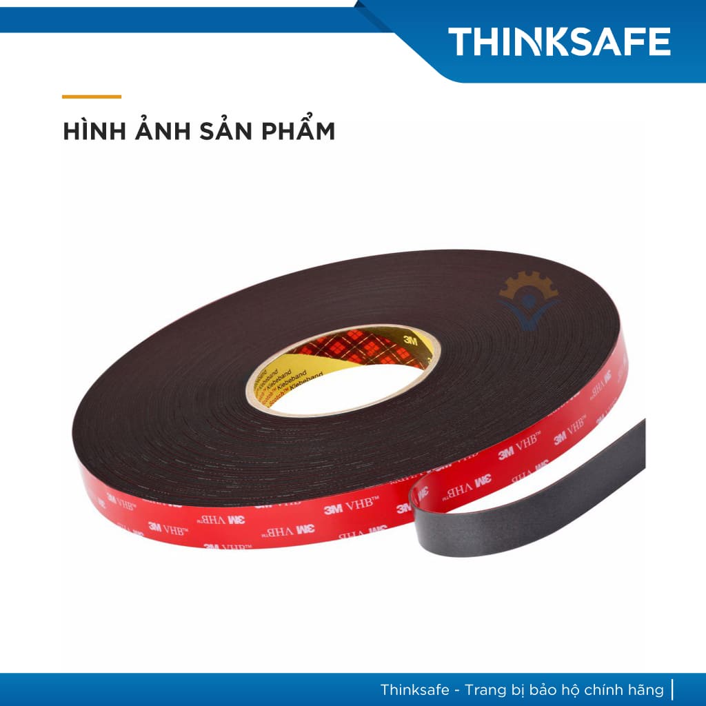 Băng dính 2 mặt thương hiệu 3M siêu chắc VHB 5952 keo xốp 2 mặt dán tường siêu dính, cường lực dán tường - THINKSAFE