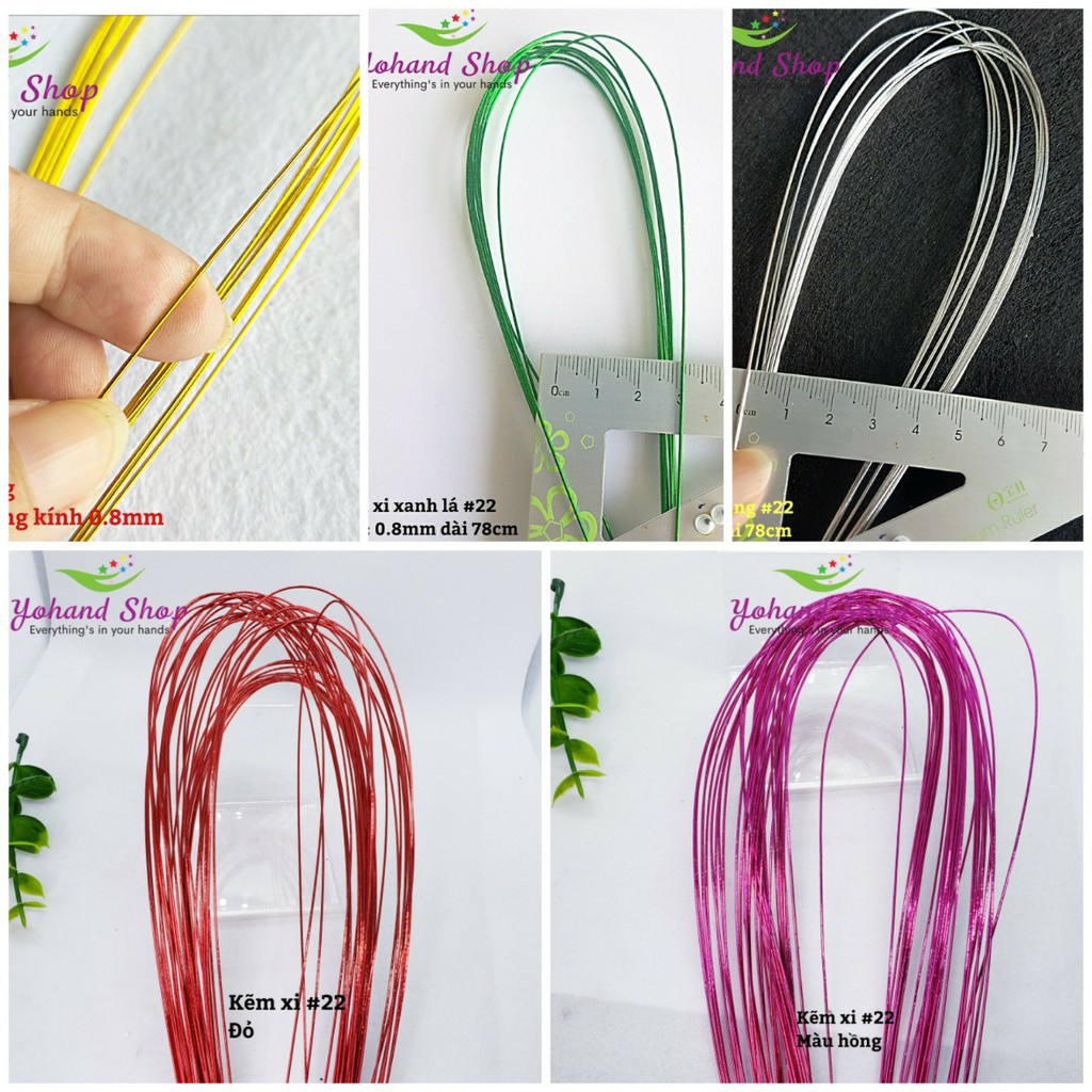 [Sỉ 1Kg] kẽm xi màu làm hoa thủ công handmade