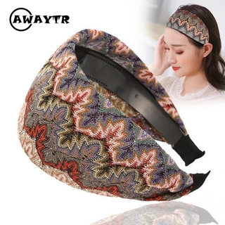 Băng đô thêu họa tiết cổ điển độc đáo cho nữ