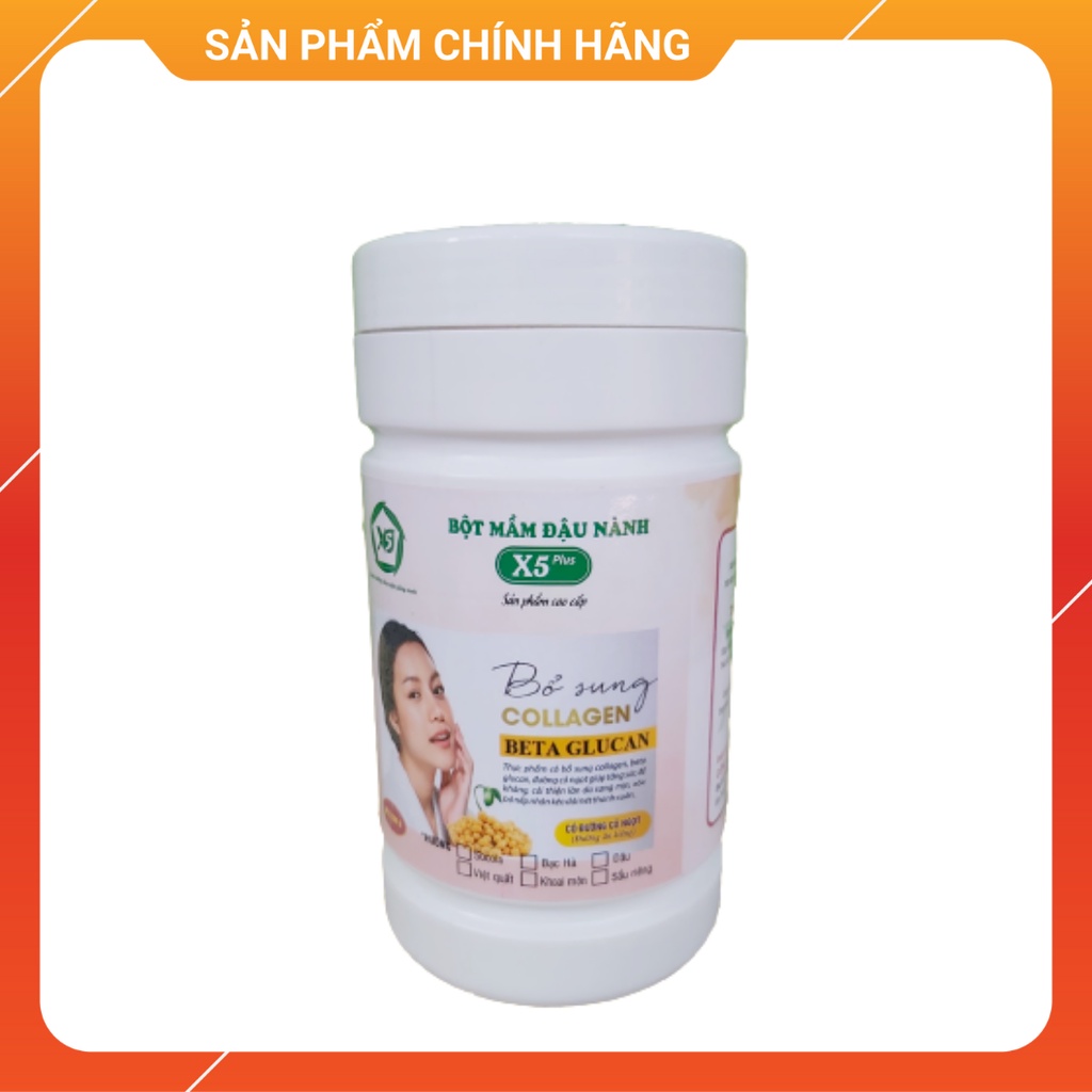 [ Hỗ Trợ Tăng size vòng 1] Bột Mầm Đậu Nành X5,  Hỗ Trợ Bổ Sung Collagen, Betaglucan Giúp Da Sáng Mịn