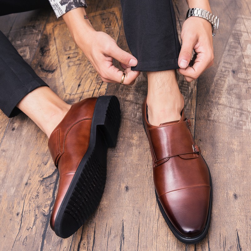 Luxury fashion leather shoes for men