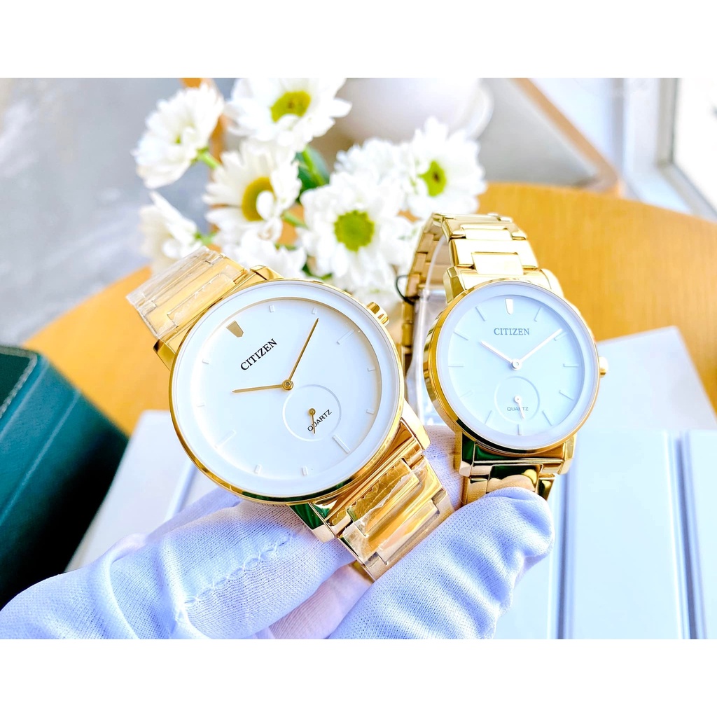 Đồng Hồ Cặp CITIZEN BE9182-57A vs EQ9062-58A Chính Hãng Tặng Dây Da Cao Cấp