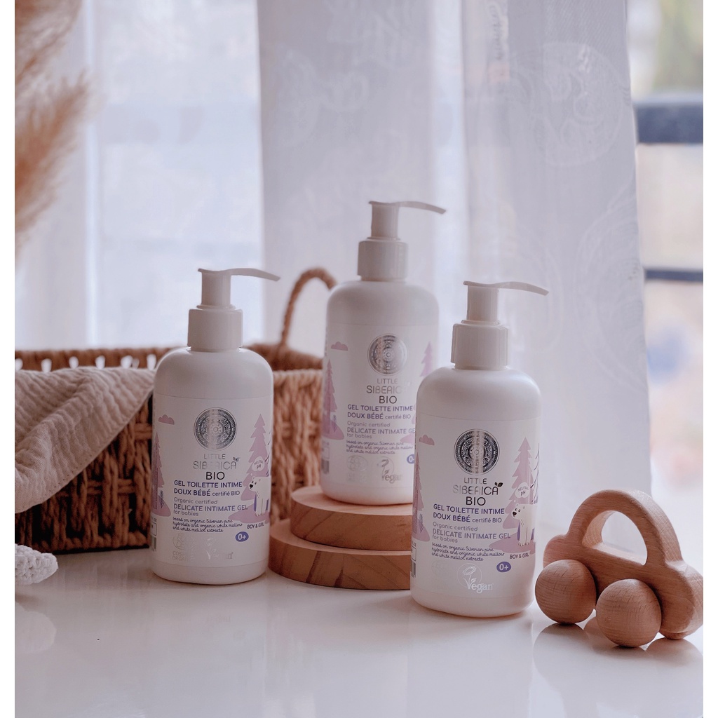 Dung dịch vệ sinh vùng kín cho bé từ sơ sinh hữu cơ Natural Little Siberica Bio - Hàng Pháp