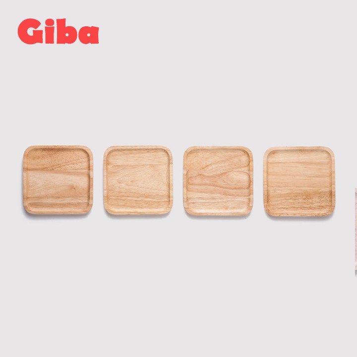 Dĩa gỗ chữ nhật, Khay gỗ tròn nhỏ - Lót ly gỗ, Khay gỗ đựng đồ ăn | BigBuy360 - bigbuy360.vn