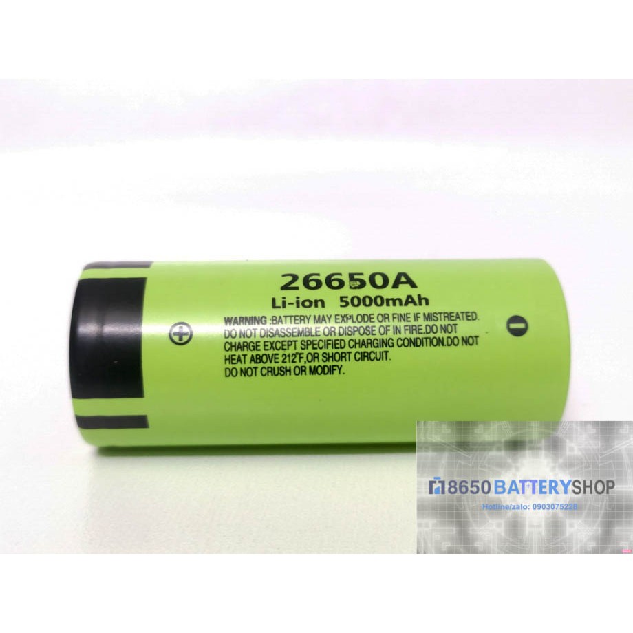 Pin 26650 Panasonic NCR26650A 5000mah xã 10A chính hãng