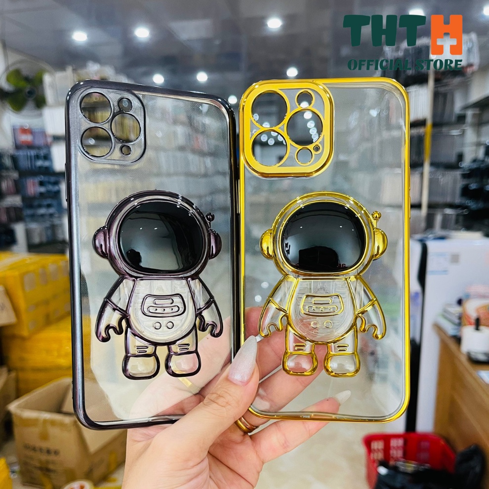 [Mới] Ốp iphone phi hành gia trong có giá đỡ điện thoại cho Iphone 6/7/8/x/xsmax/11/12/13/Plus/Pro/Promax