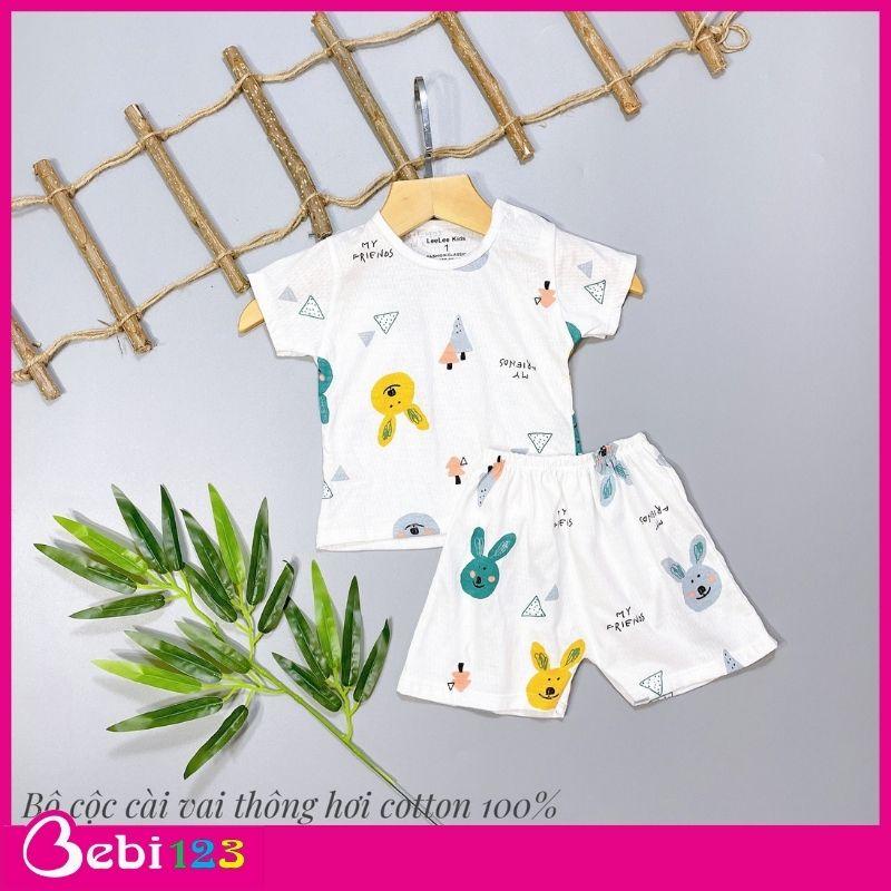 Bộ LeeLee Kids cọc tay, ba lỗ siêu mềm mát cho bé
