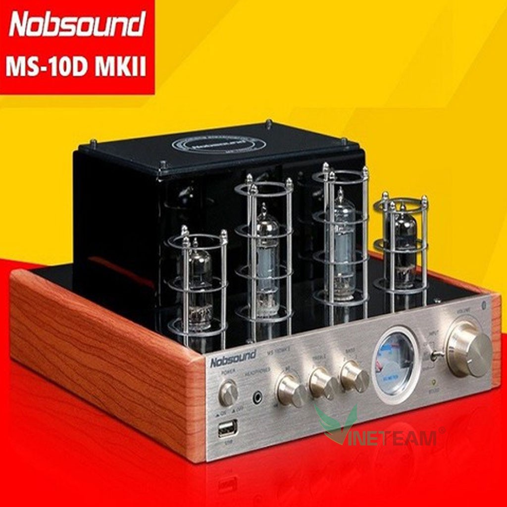 Ampli đèn Nobsound MS10D MKII có Bluetooth - Input cổng quang Optical - Coaxial và Sub - JAout CK TẶNG CÁP AV -DC4595