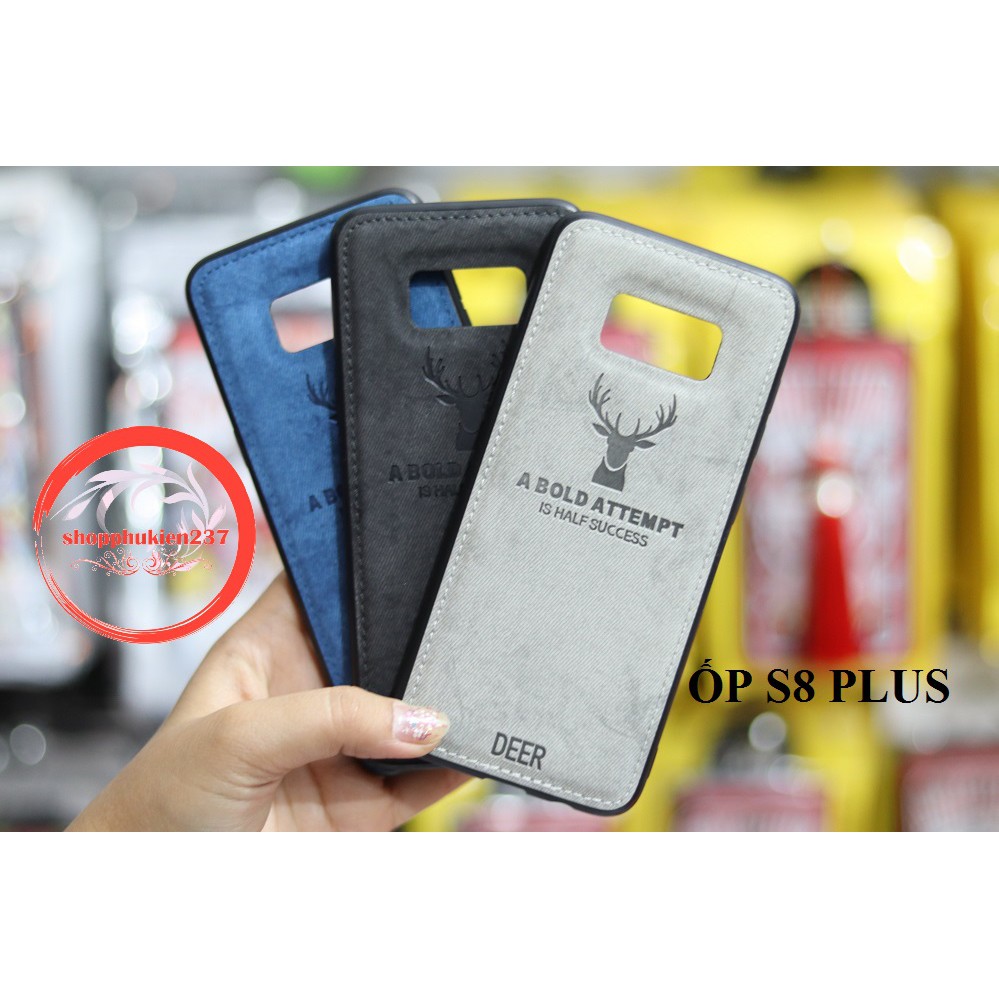 [Freeship toàn quốc từ 50k] ỐP LƯNG SAMSUNG GALAXY S8 PLUS ỐP DẺO TPU VẢI JEAN KHẮC NAI CAO CẤP