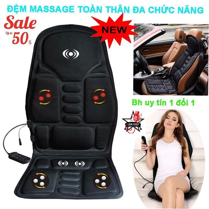 ĐỆM GHẾ MASSAGE TOÀN THÂN TIỆN ÍCH , GIẢM MỆT MỎI CĂNG THẲNG ,