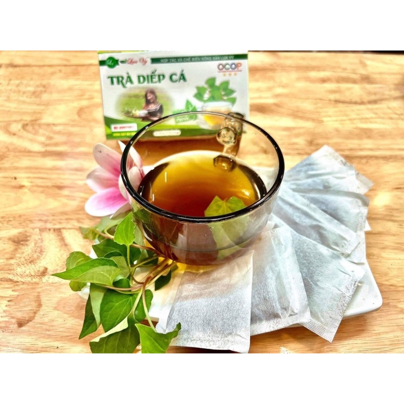 TRÀ DIẾP CÁ LỤA VY DETOX CƠ THỂ, GIẢI NHIỆT MÙA HÈ(hộp to 32 gói)