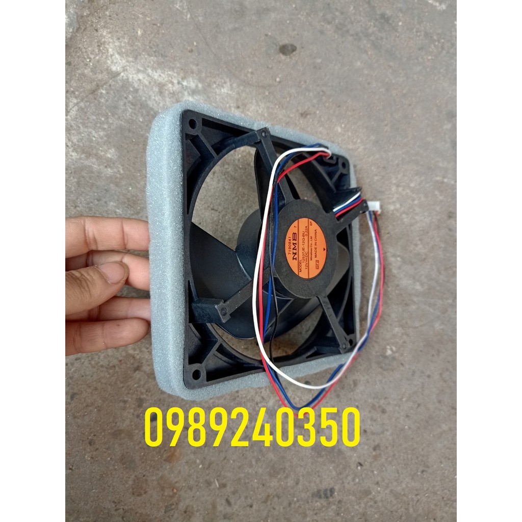 Mô tơ quạt tủ lạnh 12V 4 dây (vuông 12,5 x 12,5cm)