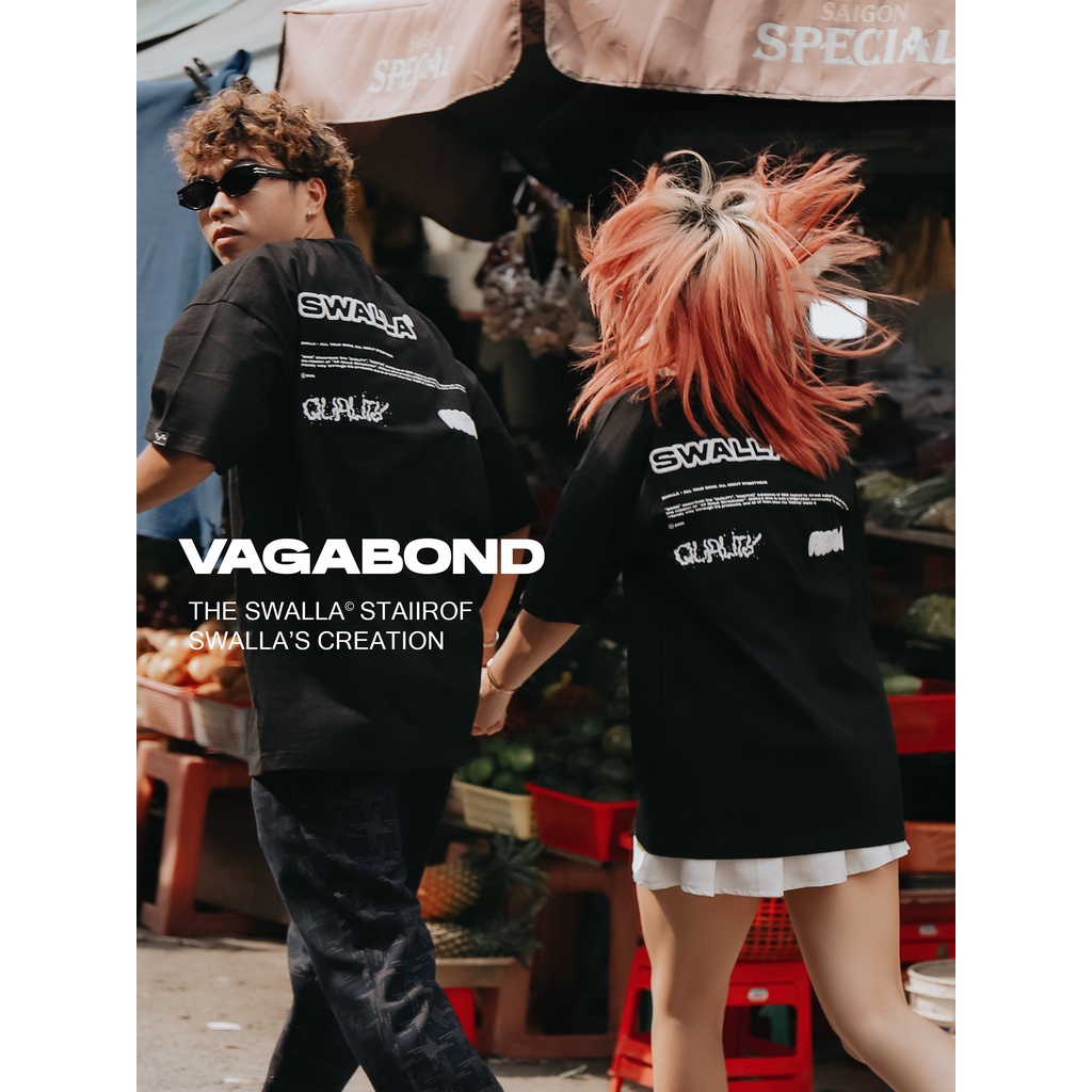 Áo thun unisex SWALLA STAIIROF 100% PREMIUM COTTON - LOCAL BRAND chính hãng