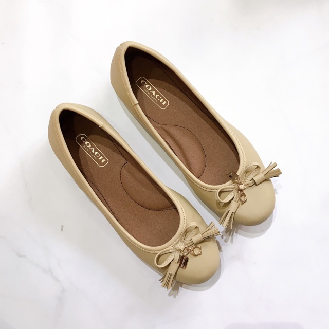 Giày bệt nữ Coach búp bê nơ siêu mềm êm bẻ gập thoải mái (hàng xuất nguyên hộp, ảnh thật shop chụp) | BigBuy360 - bigbuy360.vn