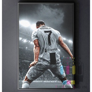 TRANH CANVAS CẦU THỦ BÓNG ĐÁ treo tường in theo yêu cầu - Cristiano Ronaldo CR7 12