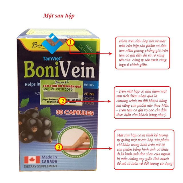 Bonivein - Hộp 30 viên