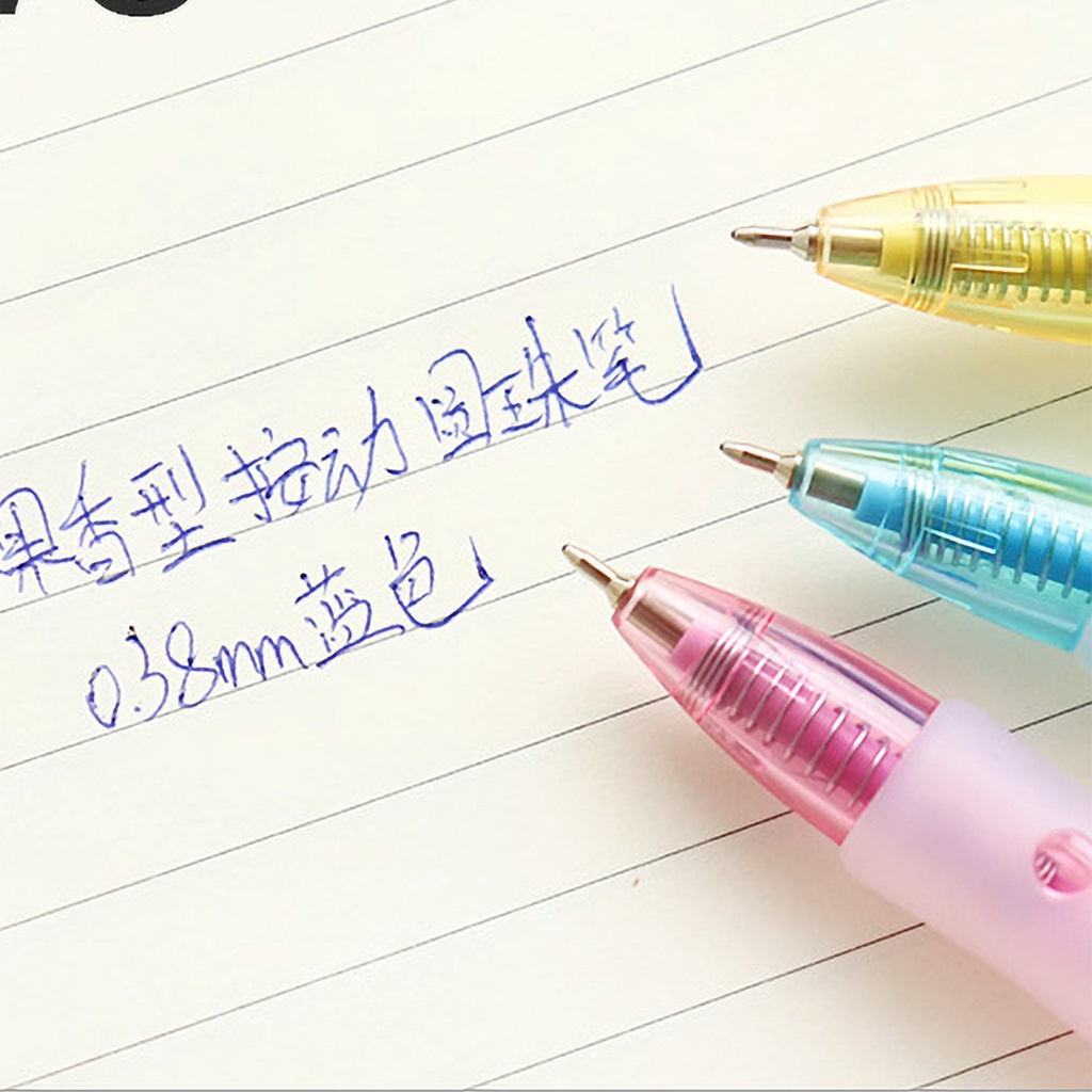 Bút bi ngòi 0.38MM hình trái cây dễ thương