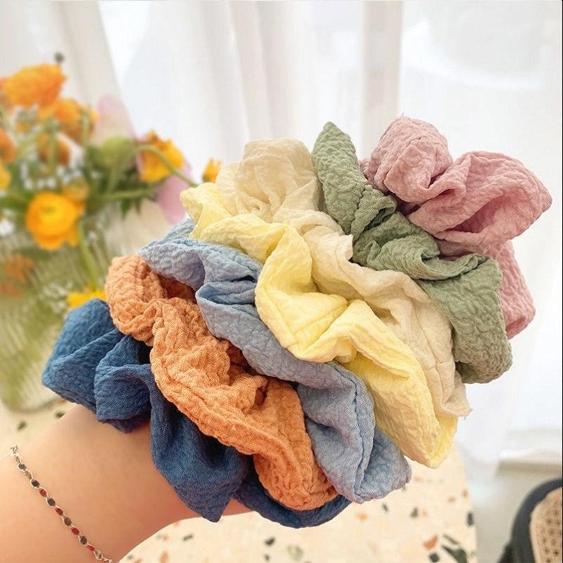 Dây cột tóc phong cách Hàn Quốc màu sắc ngọt ngào dành cho nữ
