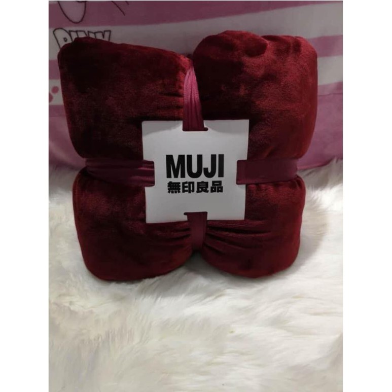 Chăn lông tuyết Muji 2 lớp siêu mềm mịn 2m x 2m3