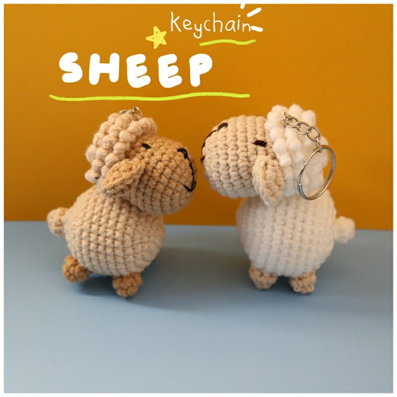 MÓC KHÓA LEN CHÚ CỪU XINH XẮN