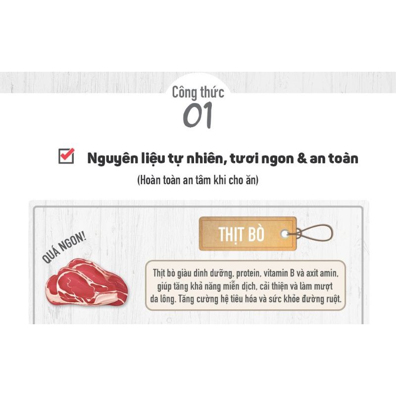 🐅40g🐶THỊT BÒ QUE CHO CHÓ có chứa nhiều vitamin và khoáng chất,hỗ trợ việc huấn luyện và nâng cao khả năng học hỏi. 