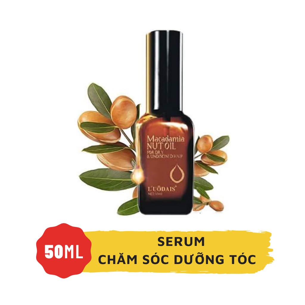 Tinh Dầu Dưỡng Tóc Macadamia Nut Oil Oliu 50ml-Chăm Sóc Tóc Bóng Mượt-Vào Nếp.