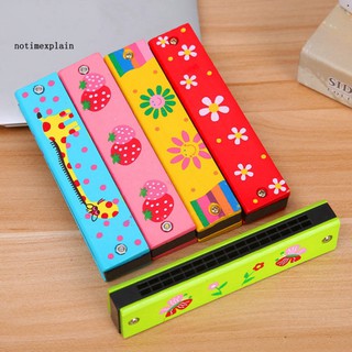 Kèn harmonica gỗ 16 lỗ đồ chơi âm nhạc cho bé